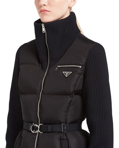 prada light nylon puffer jacket|conscious Prada puffer jacket.